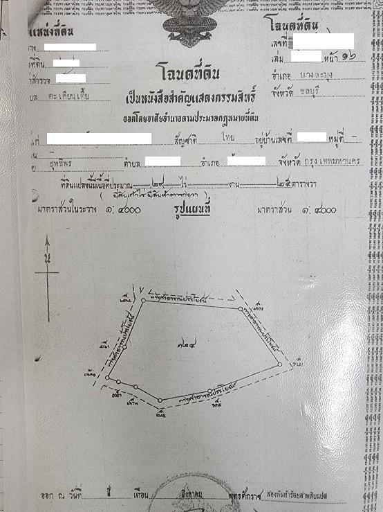 ที่ดิน 5000000 ชลบุรี บางละมุง ตะเคียนเตี้ย