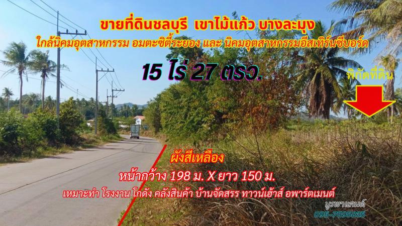 ที่ดิน 4500000 ชลบุรี บางละมุง เขาไม้แก้ว